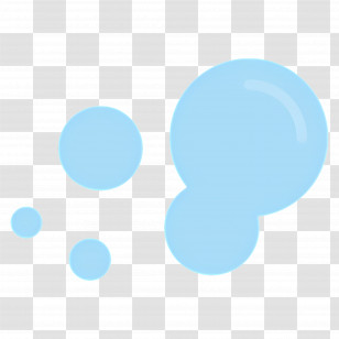 Air Bubbles - Blue Transparent Bubbles Illustration Transparent PNG