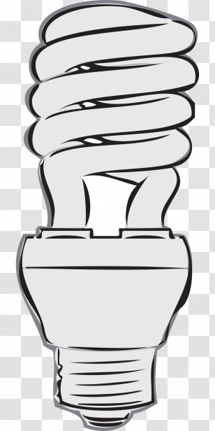 Incandescent Light Bulb Compact Fluorescent Lamp - Save Electricity Transparent PNG