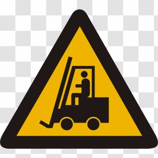 Forklift Powered Industrial Trucks Warning Sign Counterweight Business - Symbol Transparent PNG
