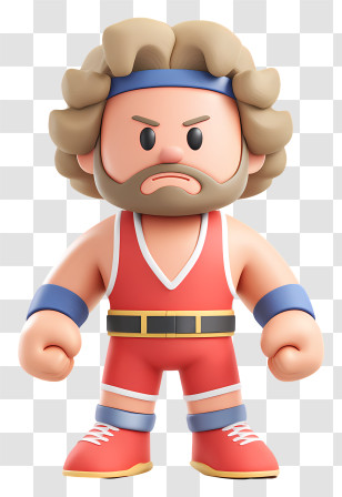 Australian Professional Wrestler - Wrestler In Red Outfit Cartoon Transparent PNG