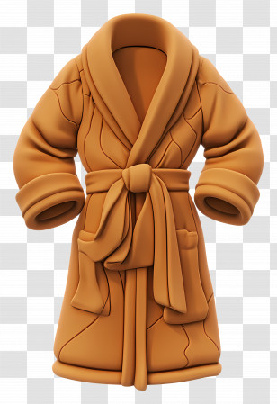 Bathrobe - Brown Bathrobe Illustration Transparent PNG