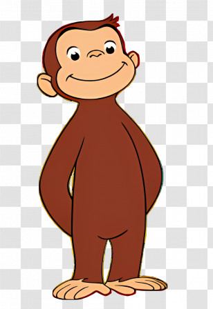 Curious George - Curious George Charming Cartoon Character Design Transparent PNG