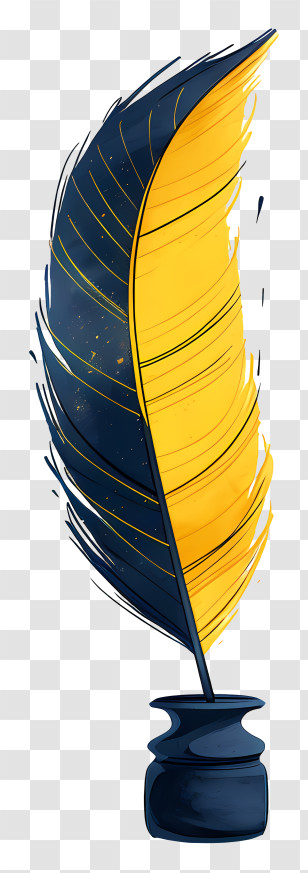 Quill Inkwell - Vintage Feather Quill Transparent PNG