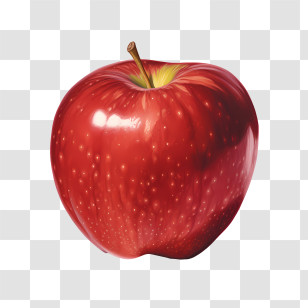 Eat A Red Apple Day - Perfectly Ripe Red Apple Transparent PNG