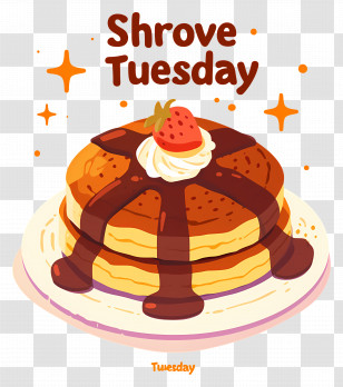 Shrove Tuesday - Pancakes With Chocolate Sauce For Shrove Tuesday Transparent PNG