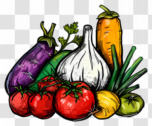 Vegetables - Colorful Fresh Vegetables Transparent PNG