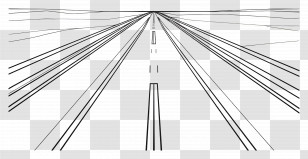 Road - Perspective View Of A Road Transparent PNG