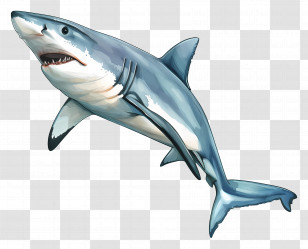 Shark - Great White Shark Illustration Transparent PNG