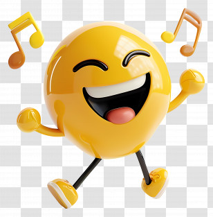 World Music Day - Happy Emoji Transparent PNG