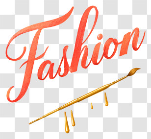 Fashion Logo - Fashion Brush Lettering Transparent PNG