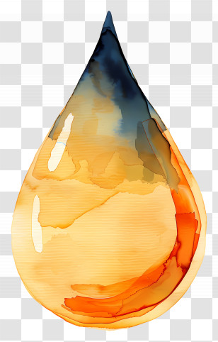 Oil Drop - Watercolor Drop Art Transparent PNG