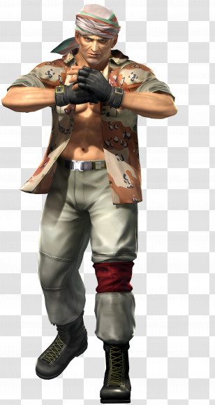 Leon - Strong Fighter Character In Combat Gear Transparent PNG
