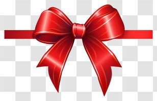 Red Ribbon - Red Gift Bow Decoration Transparent PNG