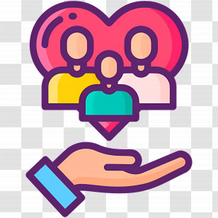 Family - Community Care Heart Symbol Transparent PNG