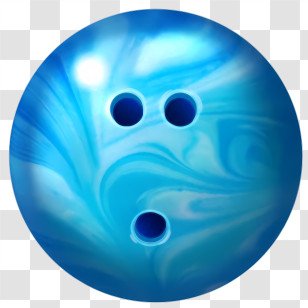 Icon - Blue Bowling Ball Transparent PNG