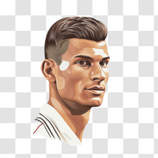 Cristiano Ronaldo - Soccer Player Portrait Transparent PNG