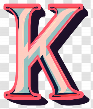 Letter K - Stylized Letter K Transparent PNG