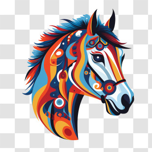 National I Love Horses Day
 - Abstract Colorful Horse Transparent PNG