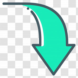 Down Arrow - Green Arrow Pointing Down Transparent PNG