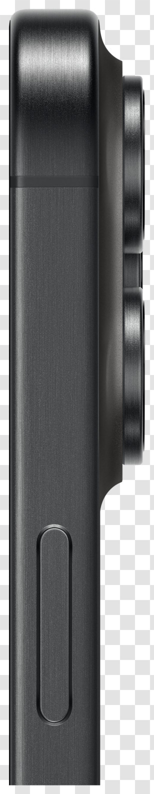 Iphone 15 Pro Max - Sleek Black Smartphone Side View Transparent PNG
