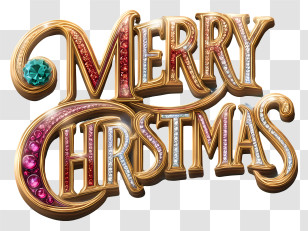 Christmas Text - Merry Christmas Festive Text Transparent PNG