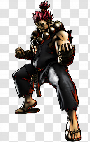 Akuma - Martial Arts Fighter Character Transparent PNG