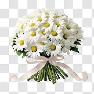 Daisy Flower - White Daisy Flower Bouquet Transparent PNG