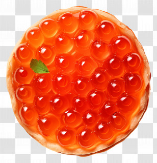Caviar In Tartlet - Exquisite Red Caviar Transparent PNG