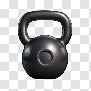 Workout
 - Black Kettlebell For Fitness Transparent PNG