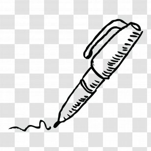 Clip Art Black & White - Writing Implement - M Finger Shoe Line ArtScience Works Think Ahead Transparent PNG