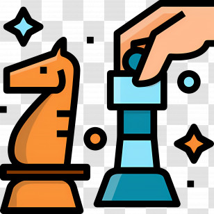 Chess - Chess Pieces In Play Transparent PNG