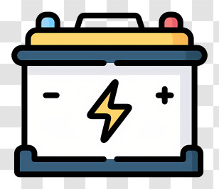 Battery Logo - White Battery Icon With Lightning Bolt Transparent PNG