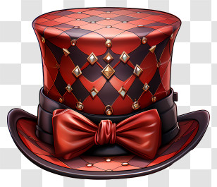 Hat - Red Top Hat Cartoon Illustration Transparent PNG