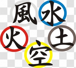 The Book Of Five Rings Elements Classical Element Kanji Fire - Chinese Characters - Japanese Transparent PNG