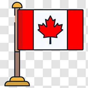 Canada Flag - Canadian National Flag With Maple Leaf Transparent PNG