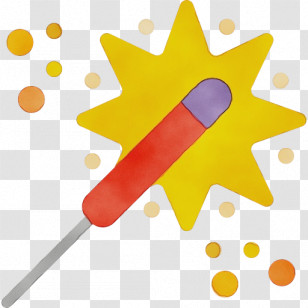 Yellow Line Meter Transparent PNG