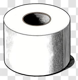 Toilet Paper - Simple Toilet Paper Roll Illustration Transparent PNG