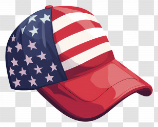 Maga Hat - American Flag Cap For Patriotic Wear Transparent PNG