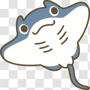 Fish - Cute Cartoon Stingray Transparent PNG