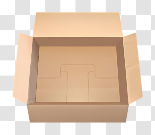 Box - Open Cardboard Box For Storage Or Shipping Transparent PNG