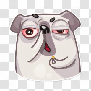 Pug Puppy Dog Breed Telegram Textbook - Vision Care Transparent PNG