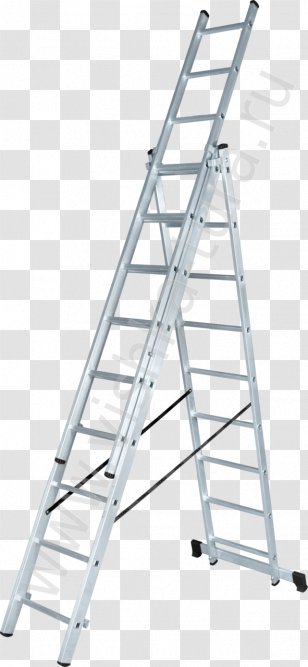 Hailo Combi Ladder 3 Section Capacity 150kg Rungs And Scaffolding Stairs Transparent PNG