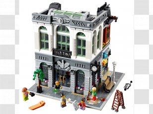 LEGO 10251 Creator Brick Bank Lego Minifigure Transparent PNG