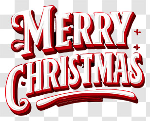 Christmas Text - Merry Christmas Text Transparent PNG