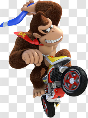 Video Game - Donkey Kong On A Motorcycle Transparent PNG