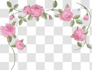 Wedding Invitation Birthday Cake Greeting Card Wish - Petal - Creative Pink Watercolor Roses Sea Transparent PNG