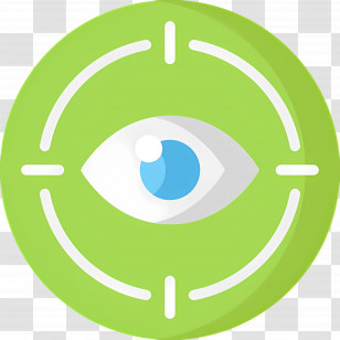 Eye Scanner - Eye With Green Circle Icon Transparent PNG