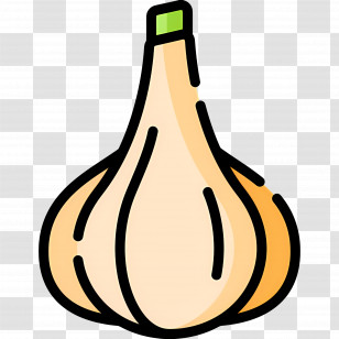 Garlic - Cartoon Garlic Image For Food Concept Transparent PNG