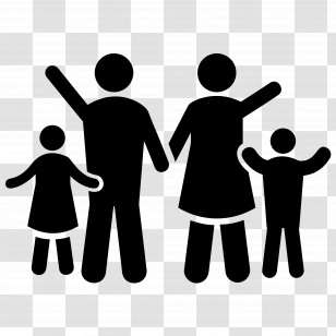 Family - Family Silhouette Icon Transparent PNG