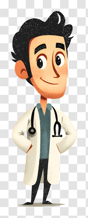 Doctor Logo - Cartoon Doctor Character Transparent PNG